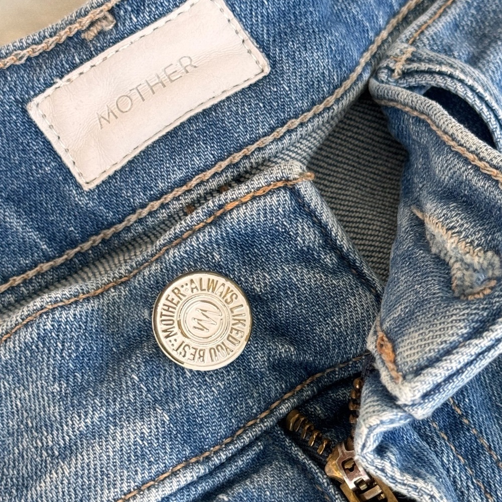 MOTHER DENIM Rascal Slit Flip Shorts